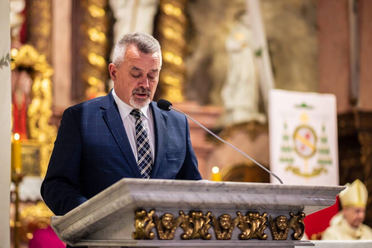 Poświęcenie pomnika św. Jana Nepomucena w Krobi