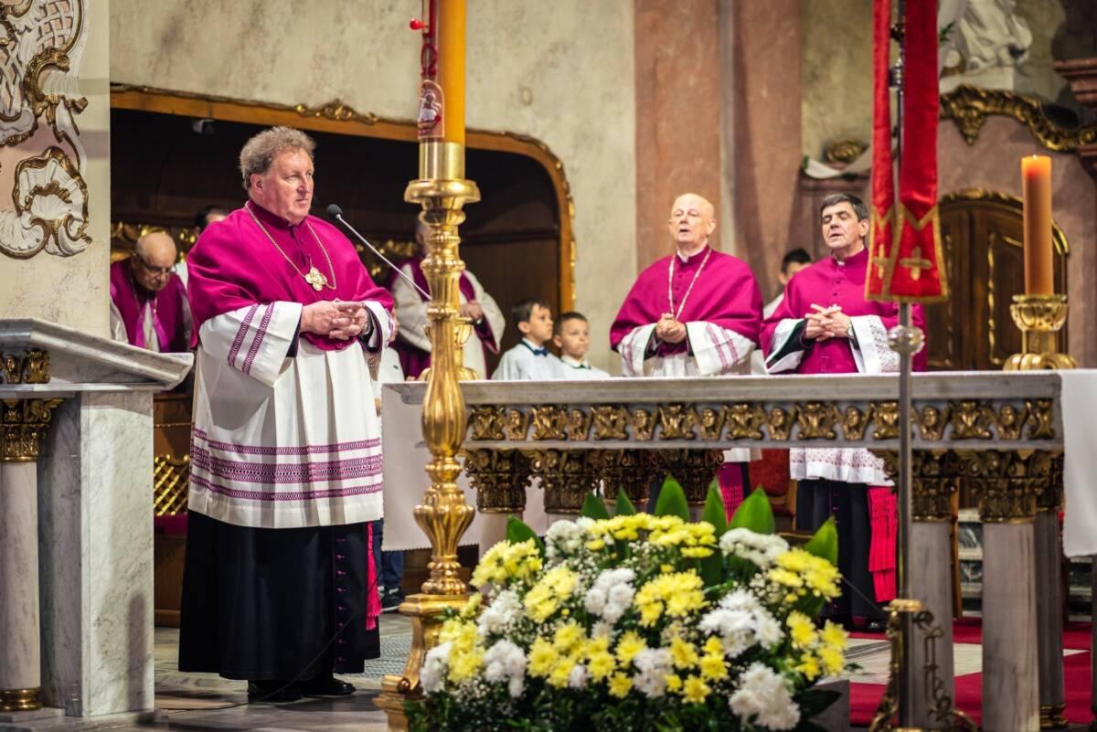 Poświęcenie pomnika św. Jana Nepomucena w Krobi