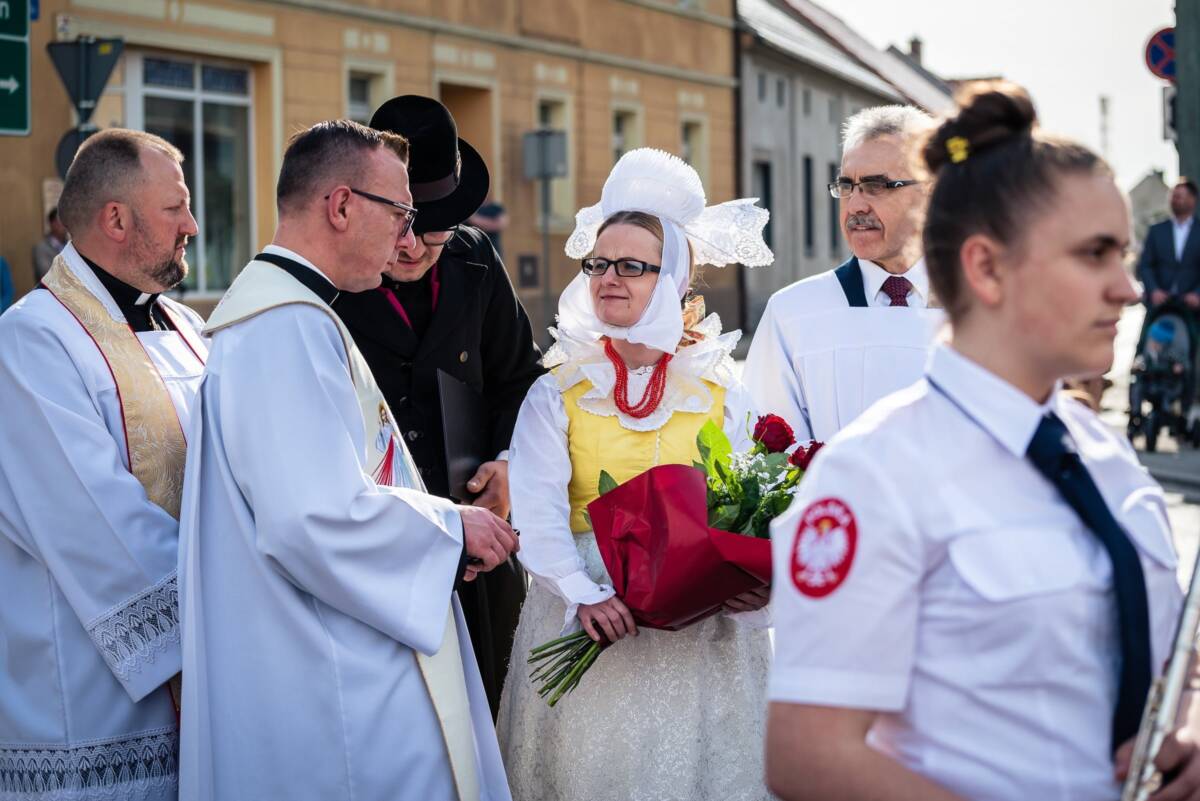Poświęcenie pomnika św. Jana Nepomucena w Krobi