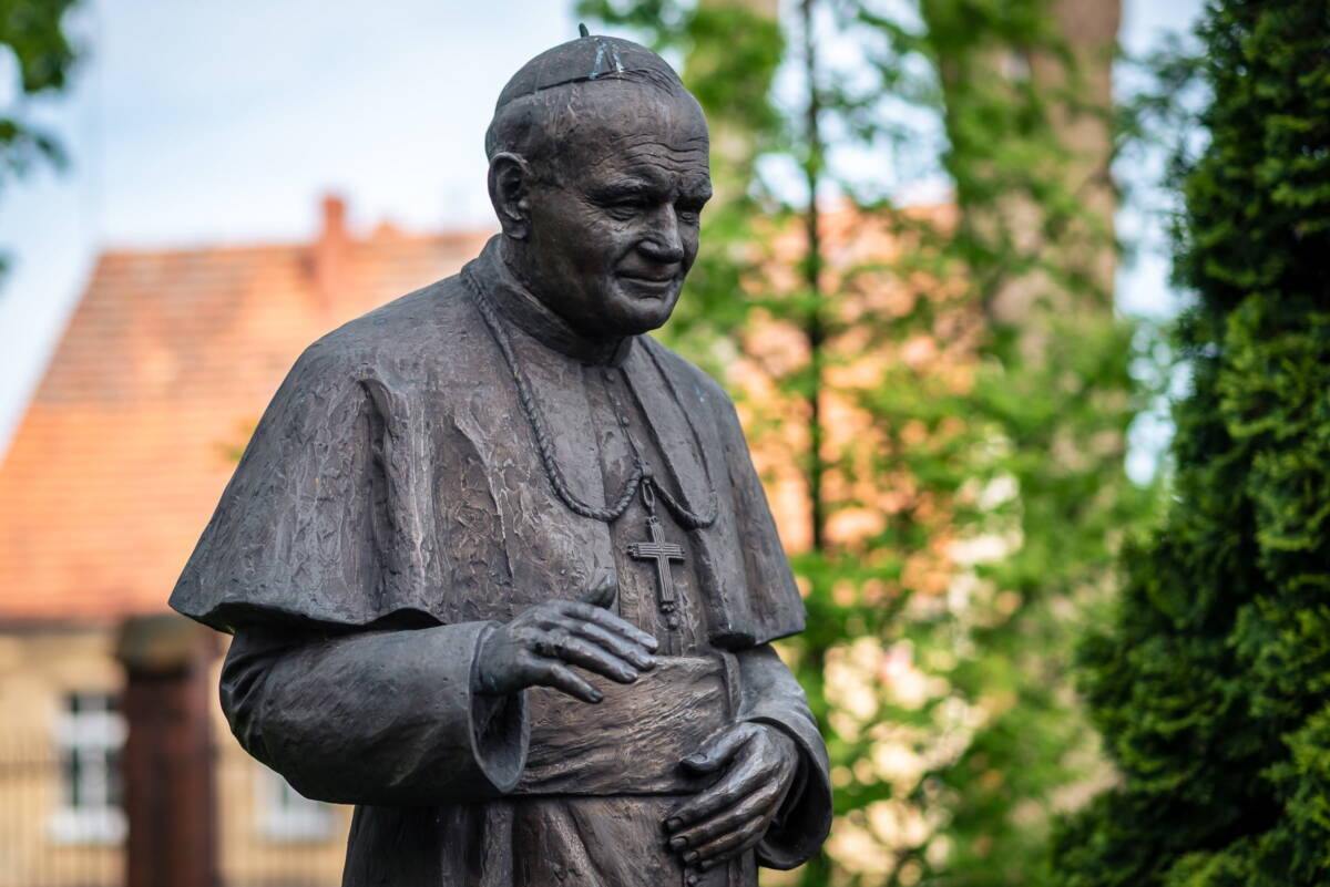 Poświęcenie pomnika św. Jana Nepomucena w Krobi